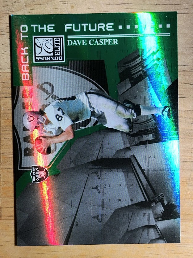 2007 Donruss Elite Back to the Future Green #20 Dave Casper/Tony Gonzalez