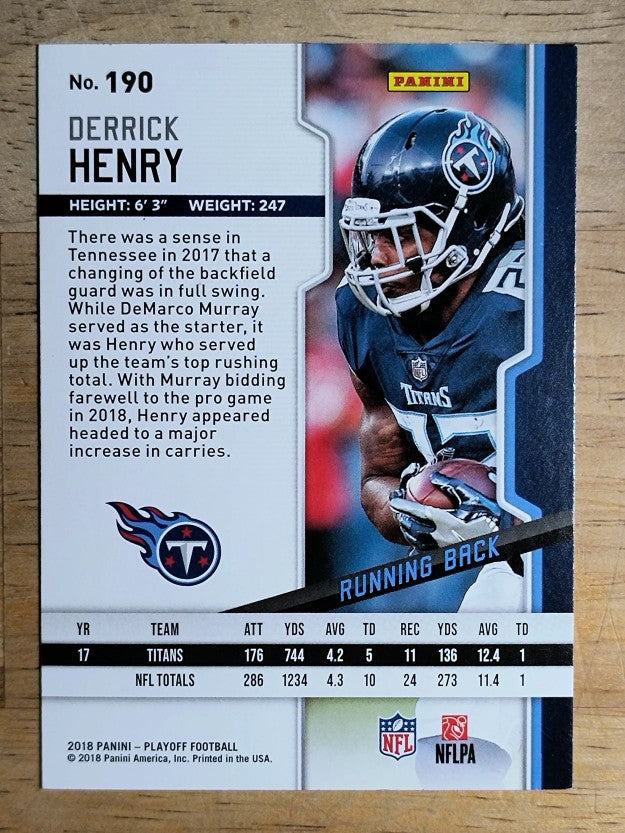 2018 Playoff Goal Line #190 Derrick Henry