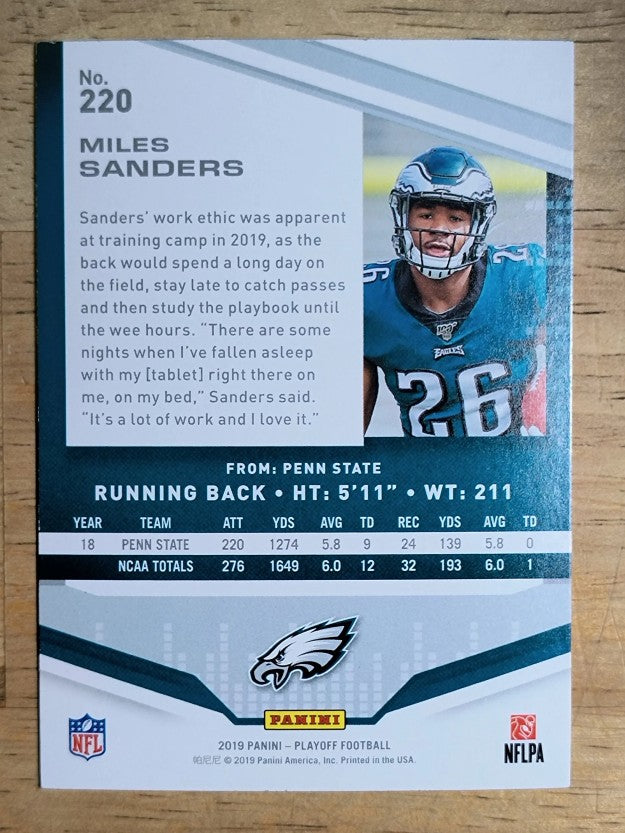 2019 Playoff #220 Miles Sanders RC