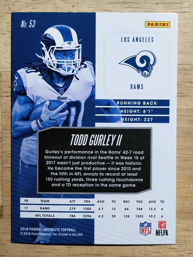 2018 Absolute #53 Todd Gurley II