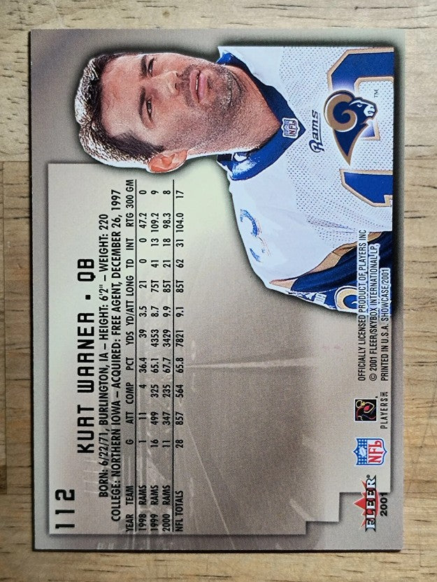 2001 Fleer Showcase #112 Kurt Warner AC