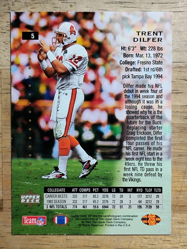 1994 SP #5 Trent Dilfer RC