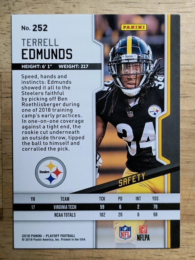 2018 Playoff #252 Terrell Edmunds RC