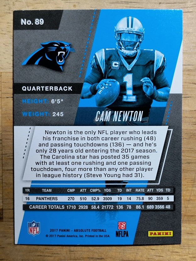 2017 Absolute #89 Cam Newton