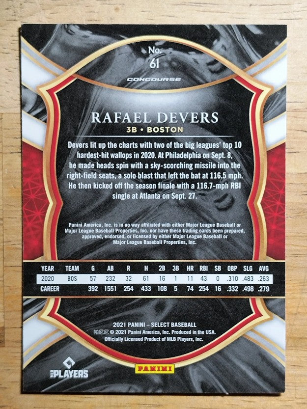 2021 Select #61 Rafael Devers