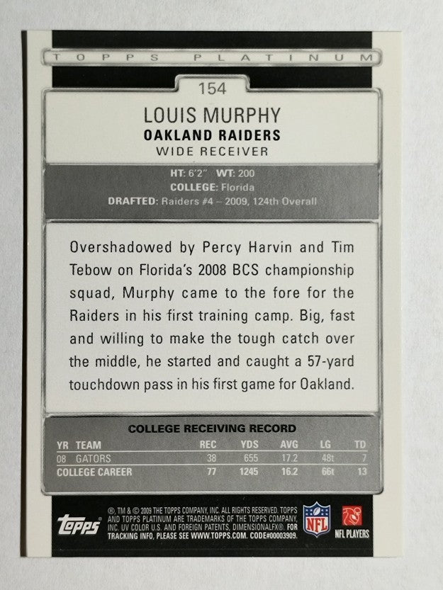 2009 Topps Platinum #154 Louis Murphy RC