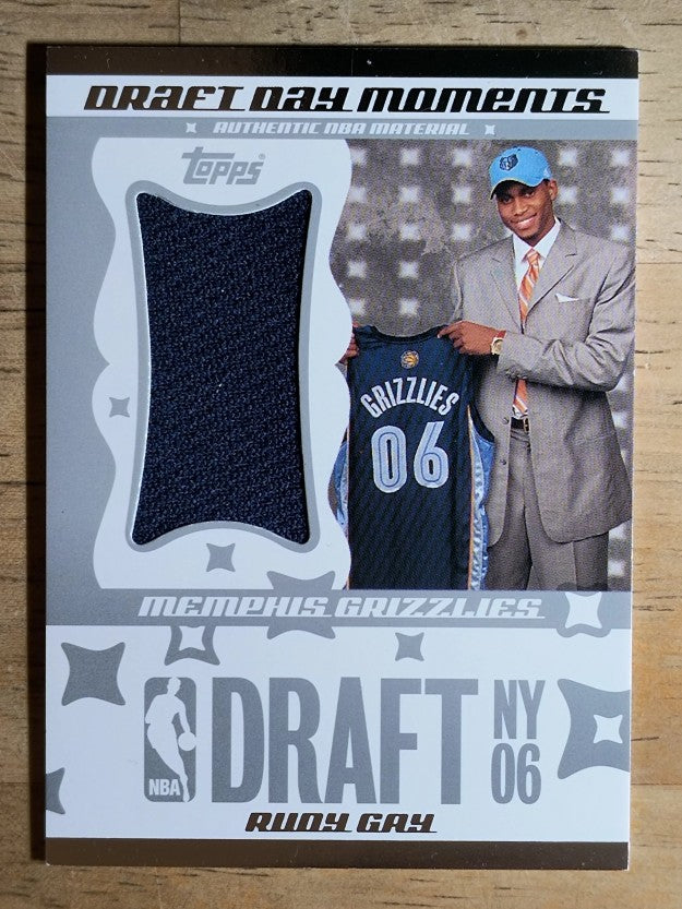 2006-07 Topps Big Game Draft Day Moments Jerseys Jumbo #RG Rudy Gay