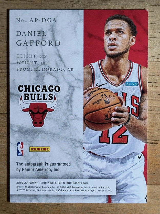 2019-20 Panini Chronicles Apprentice Signatures Red #38 Daniel Gafford