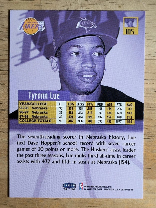 1998-99 Ultra #105 Tyronn Lue RC