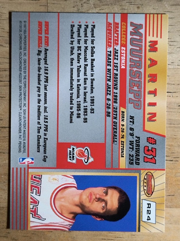1996-97 Bowman's Best #R24 Martin Muursepp RC