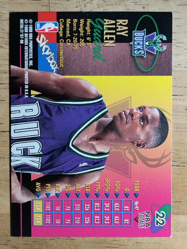 1997-98 Metal Universe Championship #22 Ray Allen