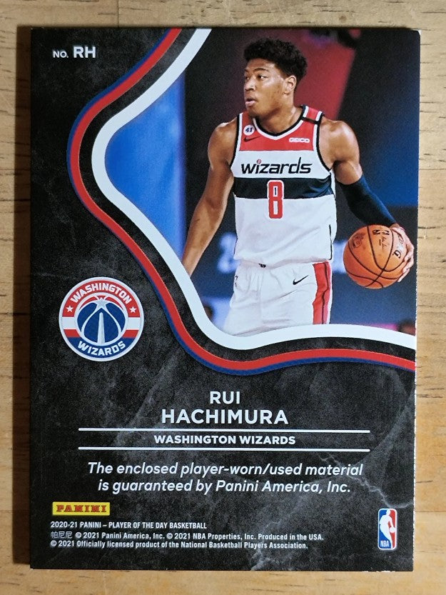 2020-21 Panini Player of the Day Memorabilia #RHa Rui Hachimura/white jsy