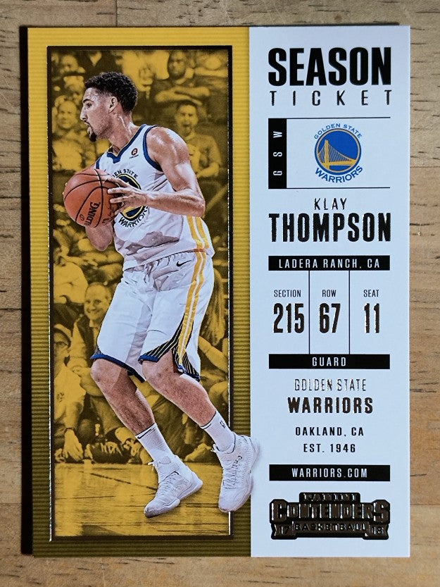 2017-18 Panini Contenders #37 Klay Thompson