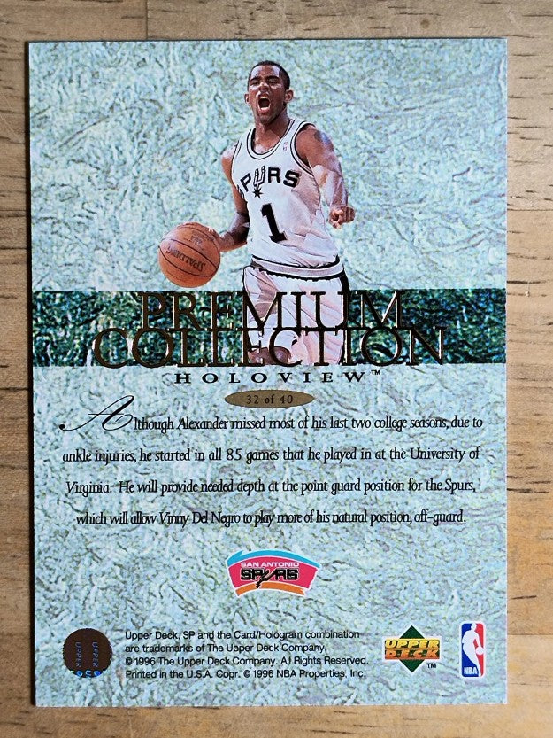 1995-96 SP Holoviews #PC32 Cory Alexander