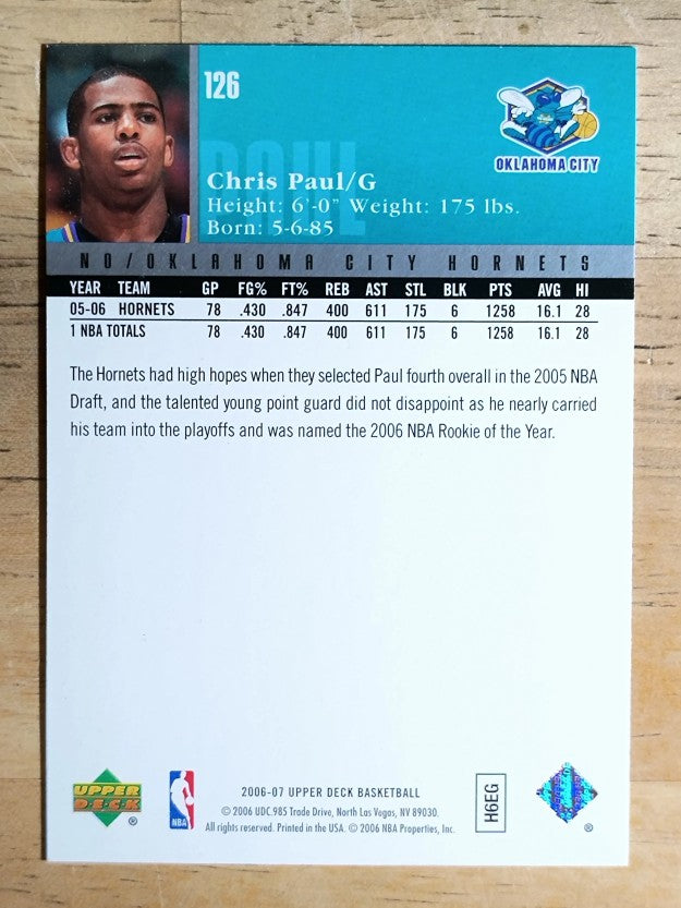 2006-07 Upper Deck #126 Chris Paul