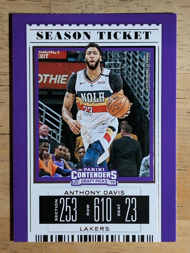 2019-20 Panini Contenders Draft Picks Variations #2 Anthony Davis