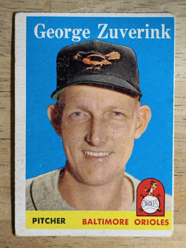 1958 Topps #6 George Zuverink (GOOD)