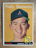 1958 Topps #69 Wally Burnette (VG)