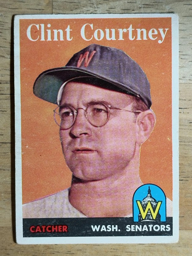 1958 Topps #92A Clint Courtney (VG)