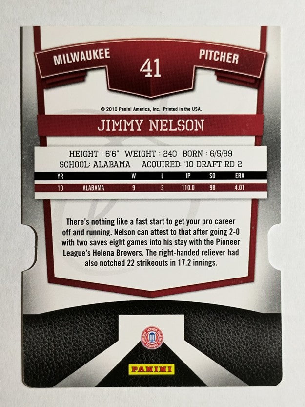 2010 Donruss Elite Extra Edition Aspirations #41 Jimmy Nelson