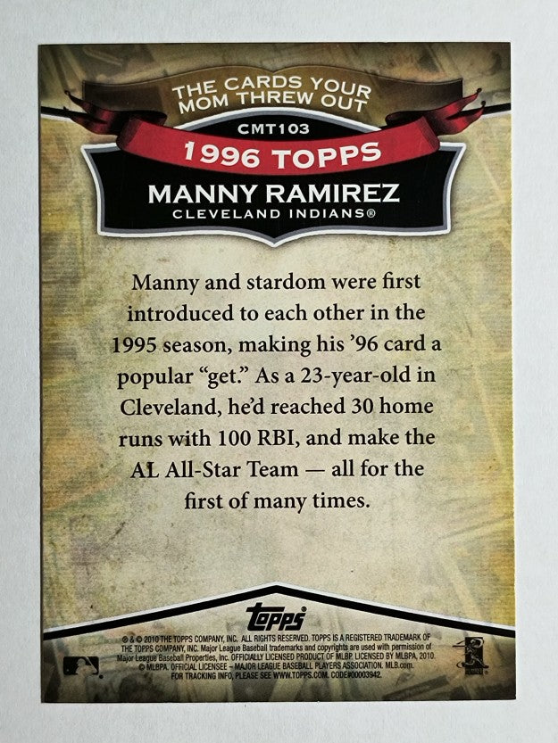 2010 Topps Cards Your Mom Threw Out #CMT103 Manny Ramirez