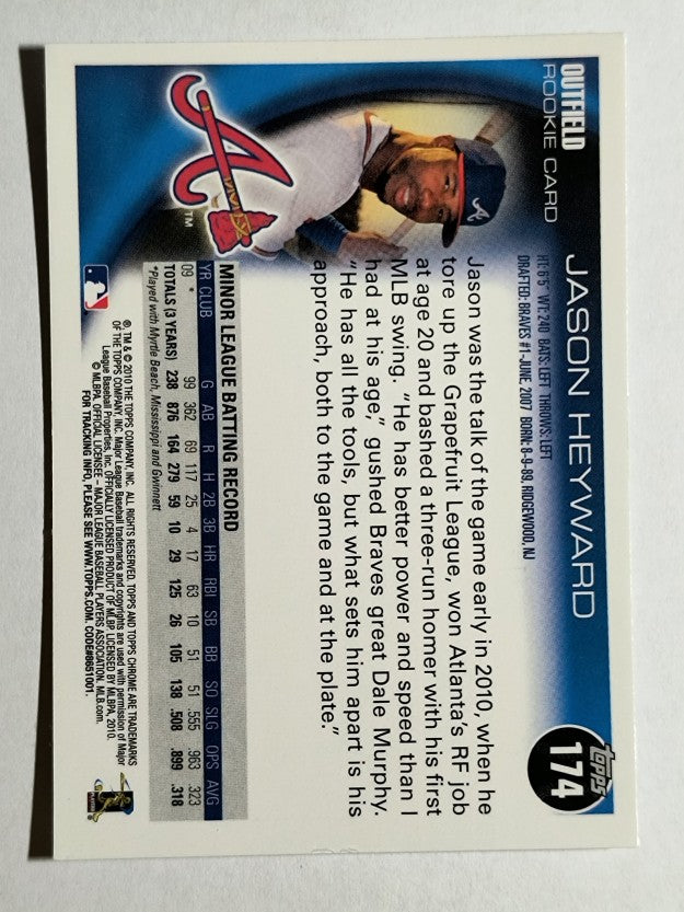 2010 Topps Chrome #174 Jason Heyward RC