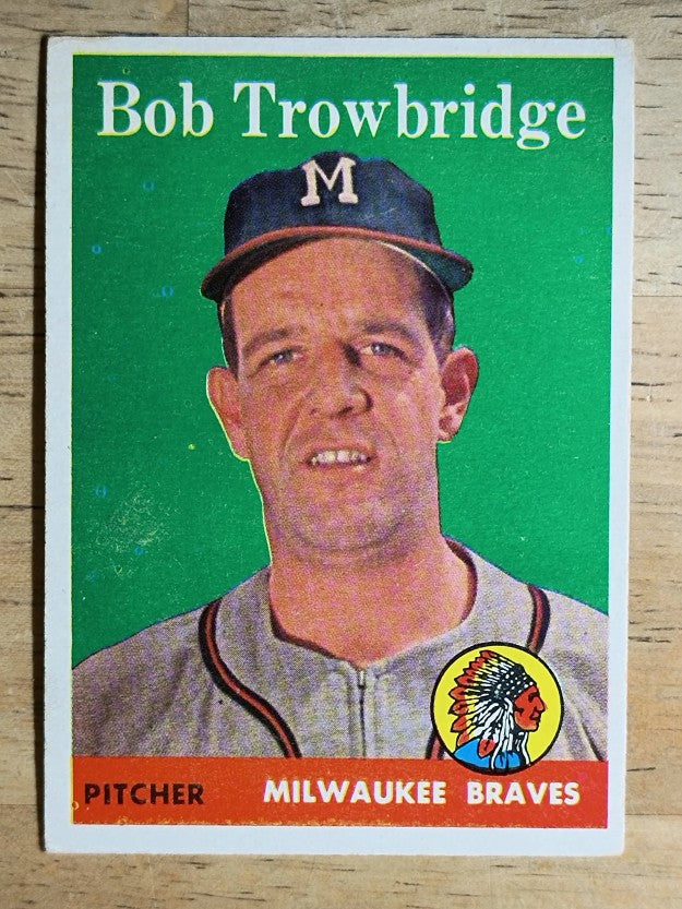 1958 Topps #252 Bob Trowbridge RC (VGEX)