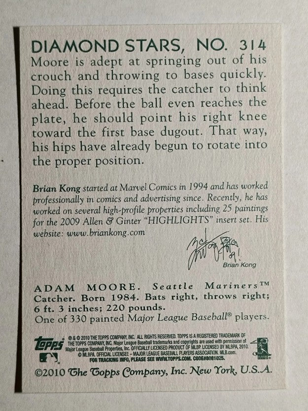 2010 Topps National Chicle #314 Adam Moore SP