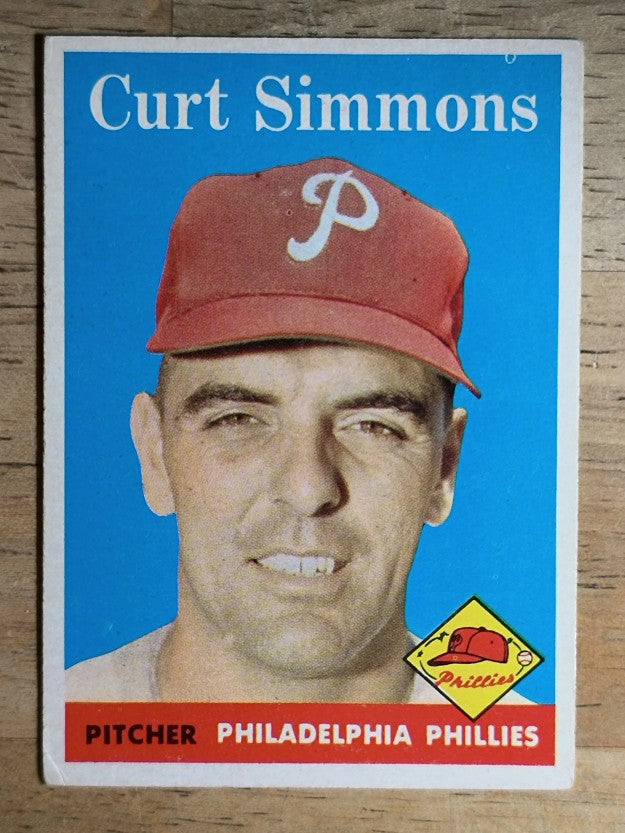 1958 Topps #404 Curt Simmons (VGEX)