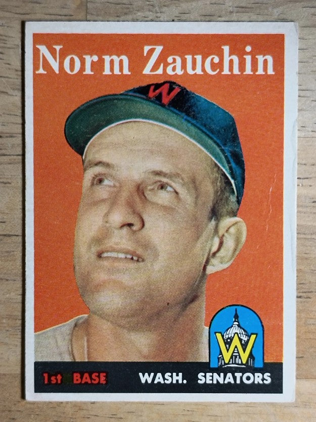 1958 Topps #422 Norm Zauchin (VG)