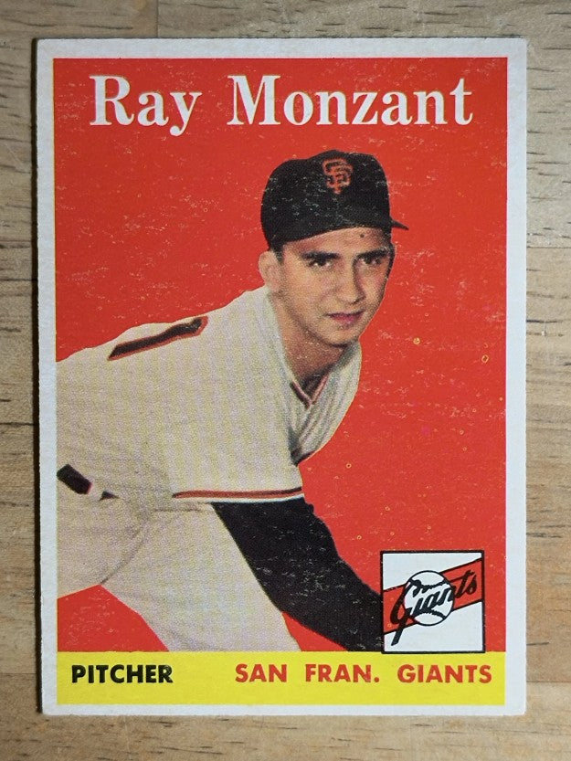 1958 Topps #447 Ray Monzant (VGEX)