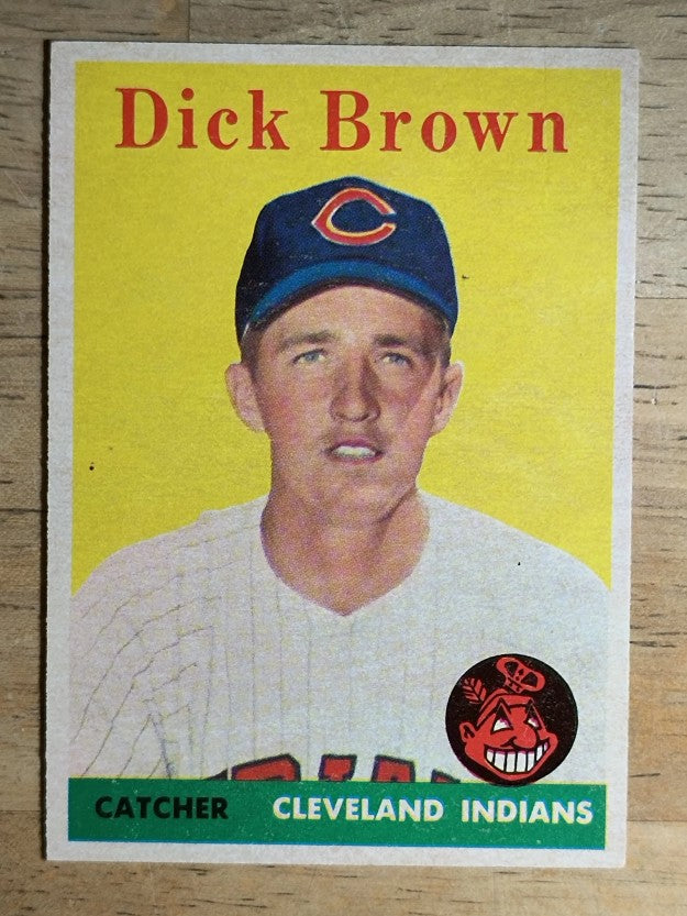 1958 Topps #456 Dick Brown RC (EX)