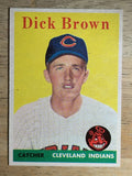 1958 Topps #456 Dick Brown RC (EX)