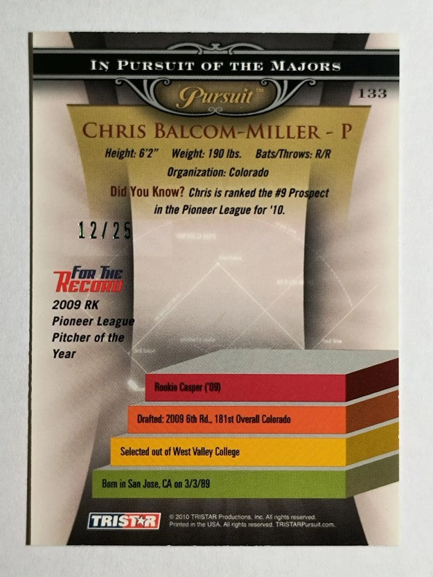 2010 TRISTAR Pursuit Green #133 Chris Balcom-Miller