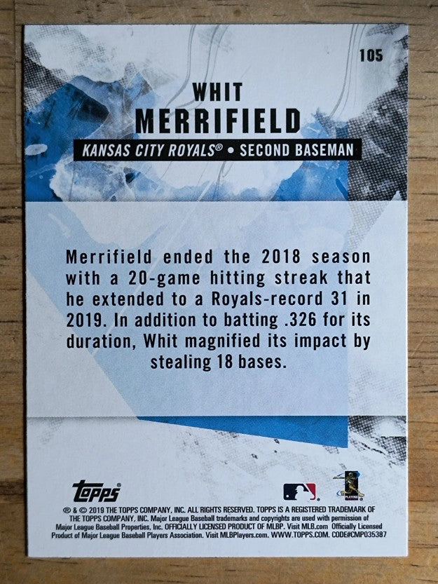 2019 Topps Fire #105 Whit Merrifield