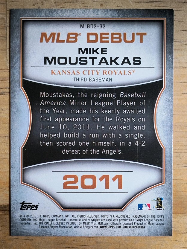 2016 Topps MLB Debut Bronze #MLBD2-32 Mike Moustakas