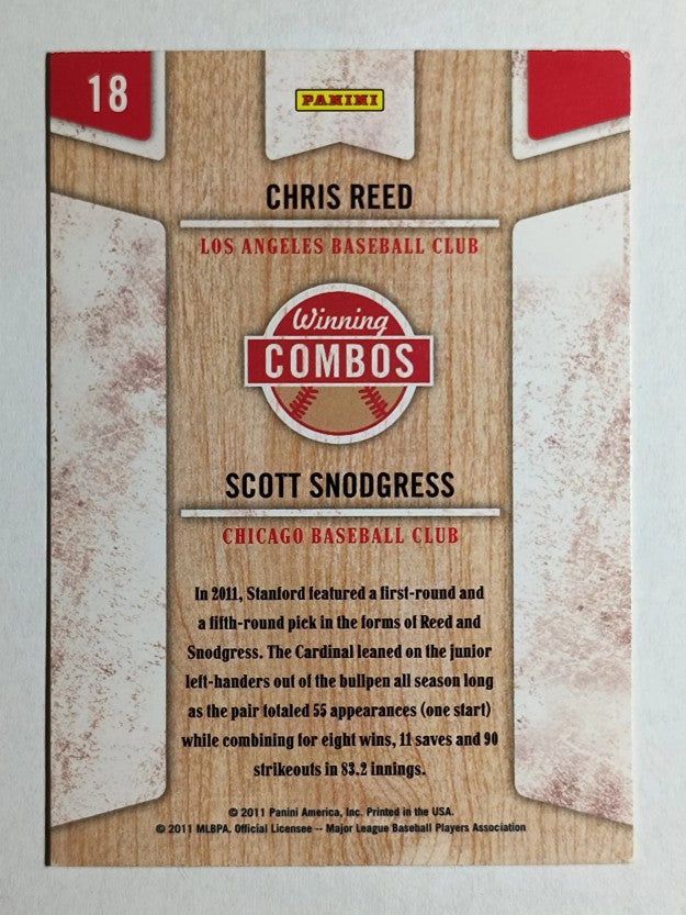 2011 Playoff Contenders Winning Combos #18 Scott Snodgress/Chris Reed