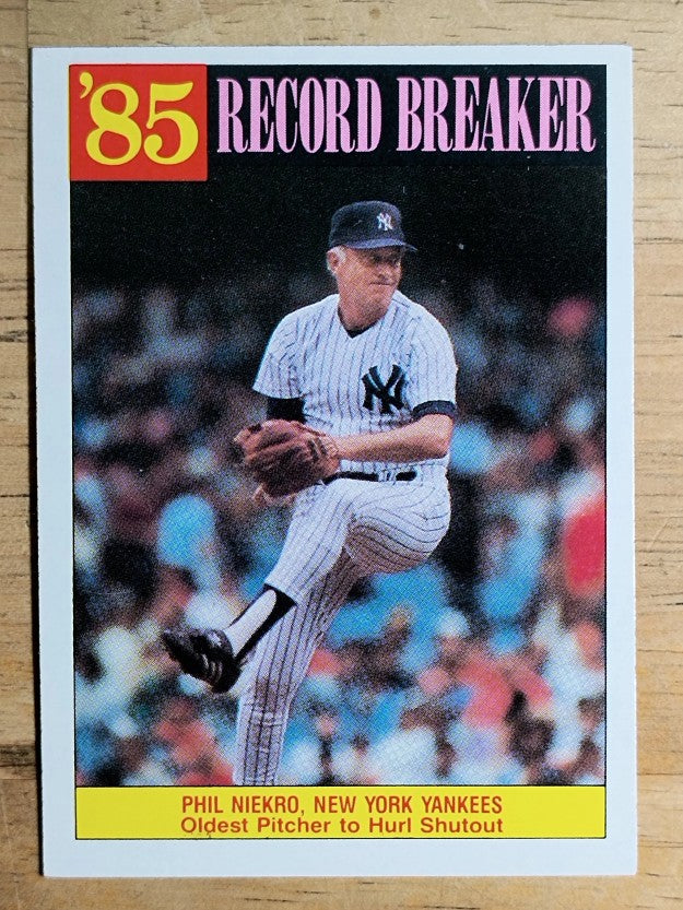 1986 Topps #204 Phil Niekro RB