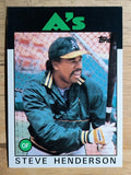 1986 Topps #748 Steve Henderson