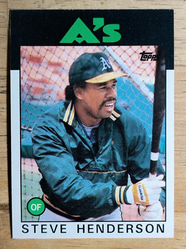 1986 Topps #748 Steve Henderson
