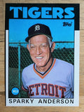 1986 Topps #411 Sparky Anderson MG