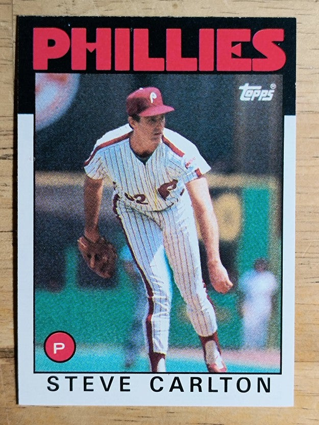 1986 Topps #120 Steve Carlton