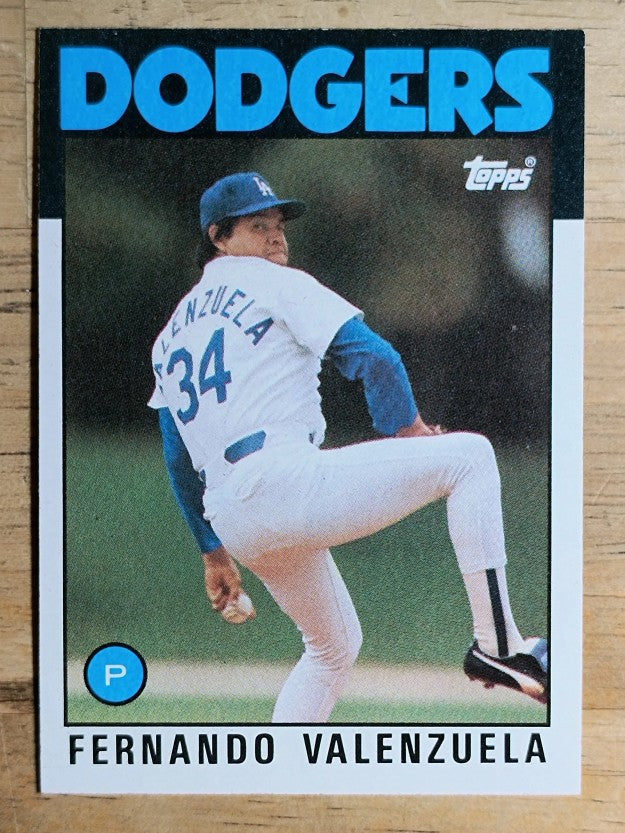1986 Topps #630 Fernando Valenzuela