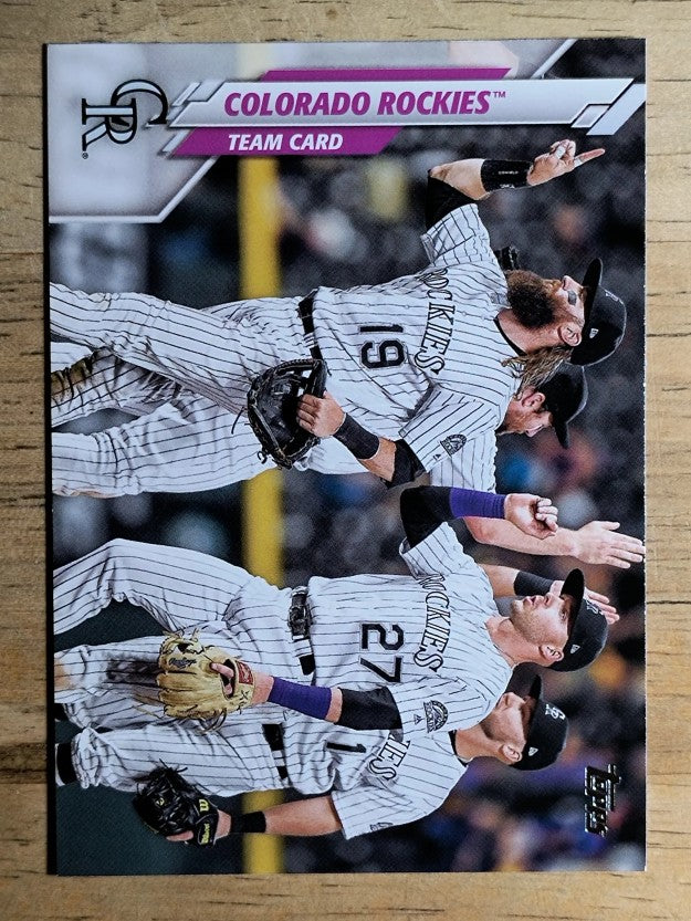 2020 Topps #417 Colorado Rockies TC