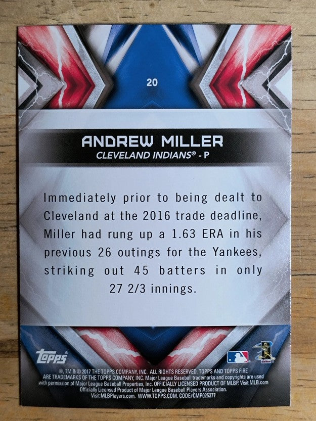 2017 Topps Fire #20 Andrew Miller