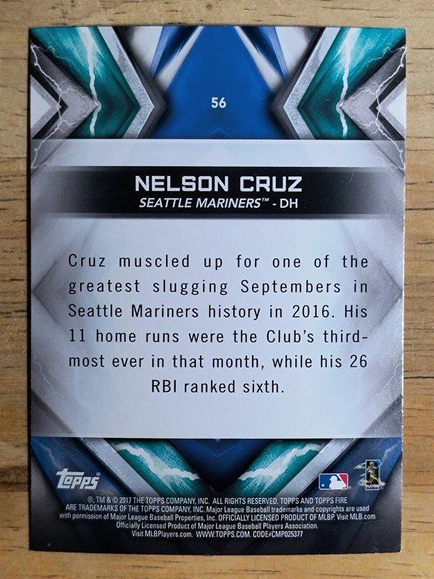 2017 Topps Fire #56 Nelson Cruz