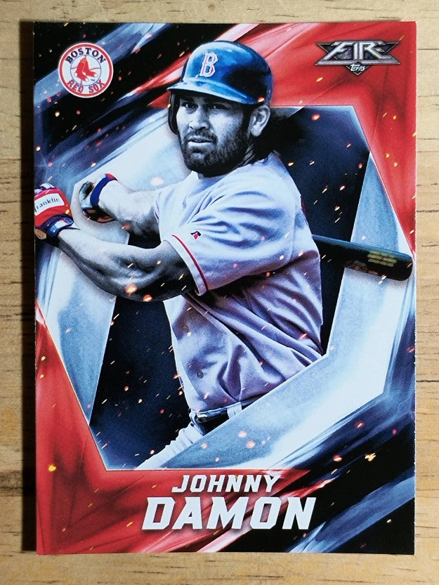 2017 Topps Fire #53 Johnny Damon