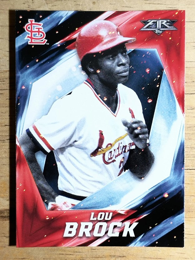 2017 Topps Fire #47 Lou Brock