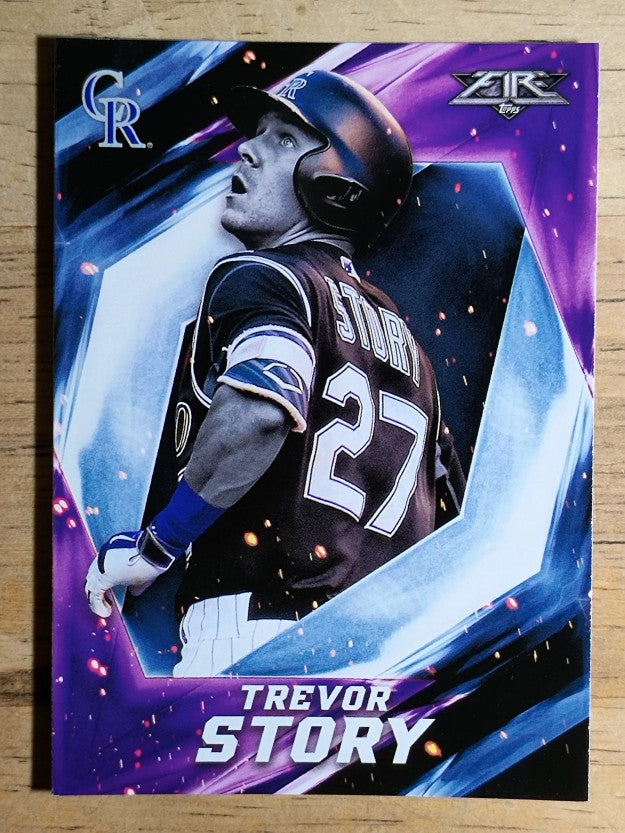 2017 Topps Fire #187 Trevor Story