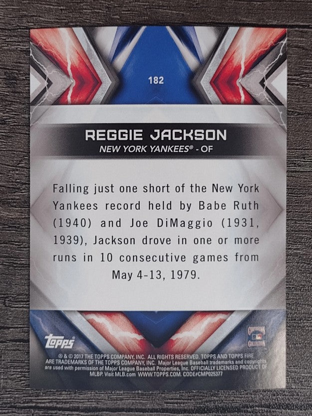 2017 Topps Fire #182 Reggie Jackson